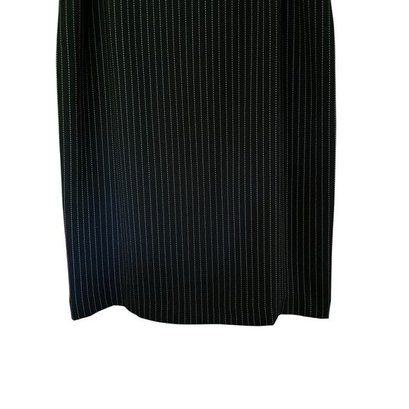 Le Suit Women’s Black Pinstripe Jacket Skirt Suit Set Fully Lined Size 14 - Picture 8 of 15